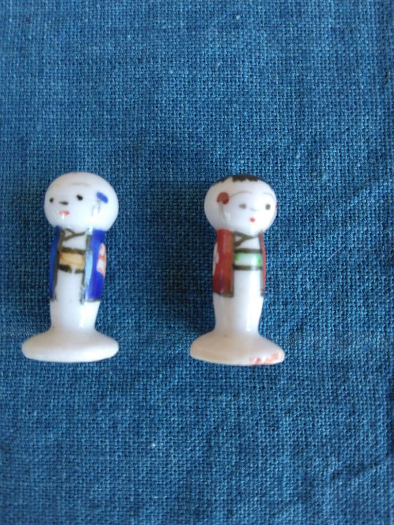 小さい磁器人形こけし10個まとめて。