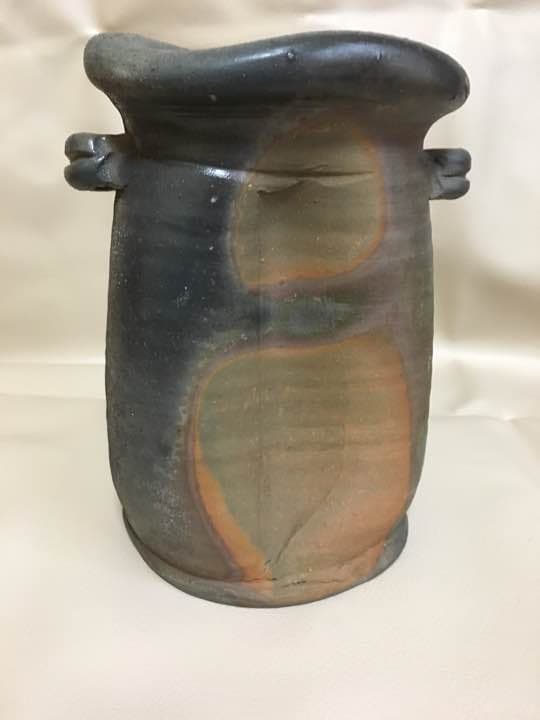 窯変 耳付き花入