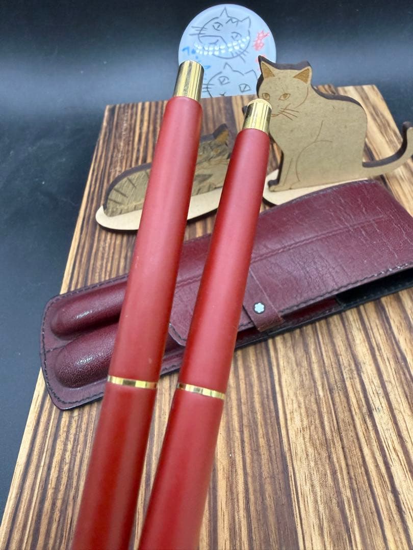 MONTBLANC スリムライン ボールペン シャーペン レッド