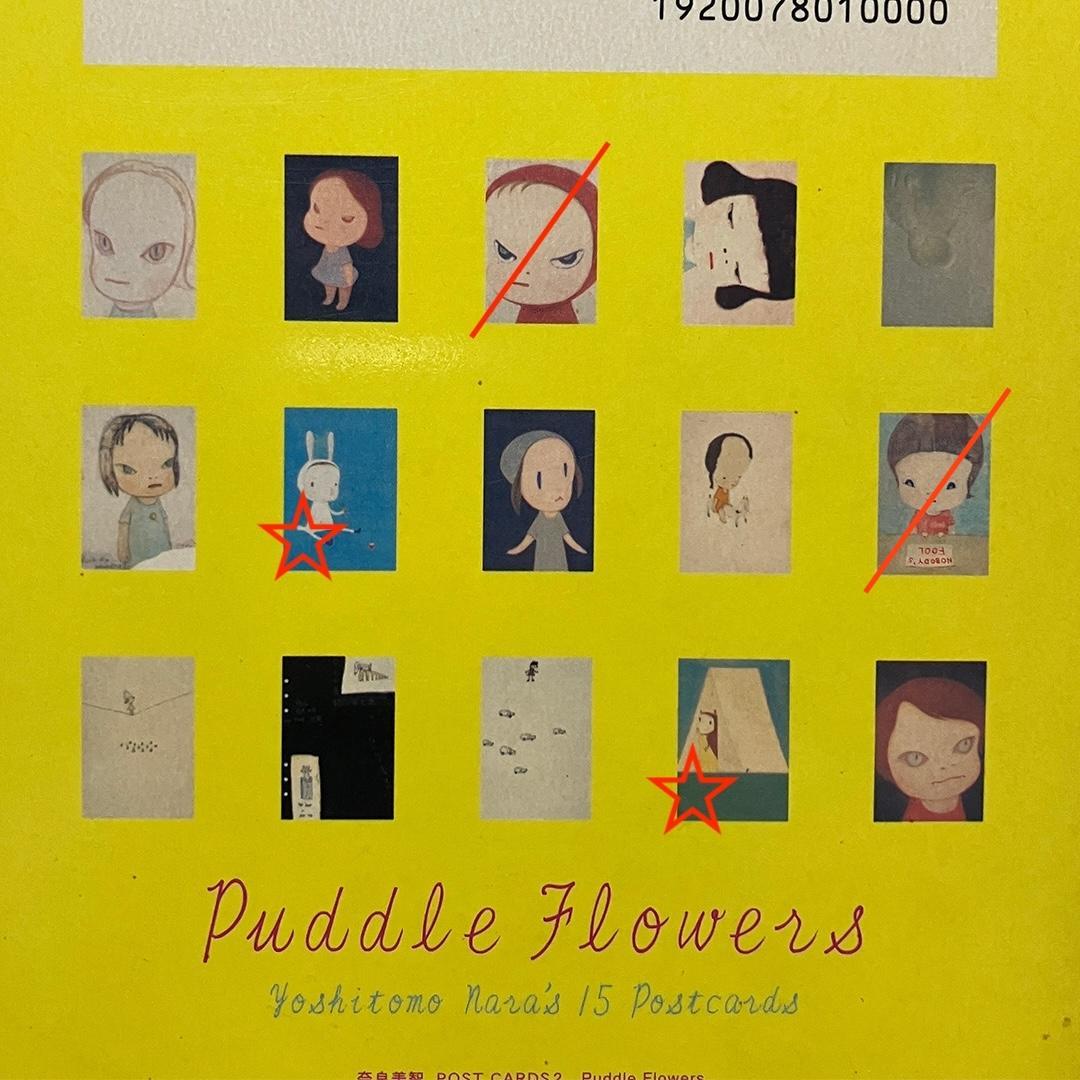 奈良美智 ポストカードセット Puddle Flowers 3冊セット