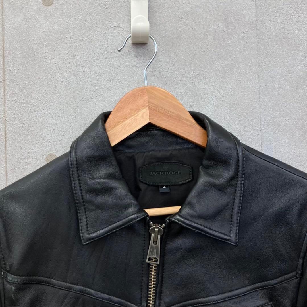 JACKROSE 4 ラムレザー シングル ジャケット