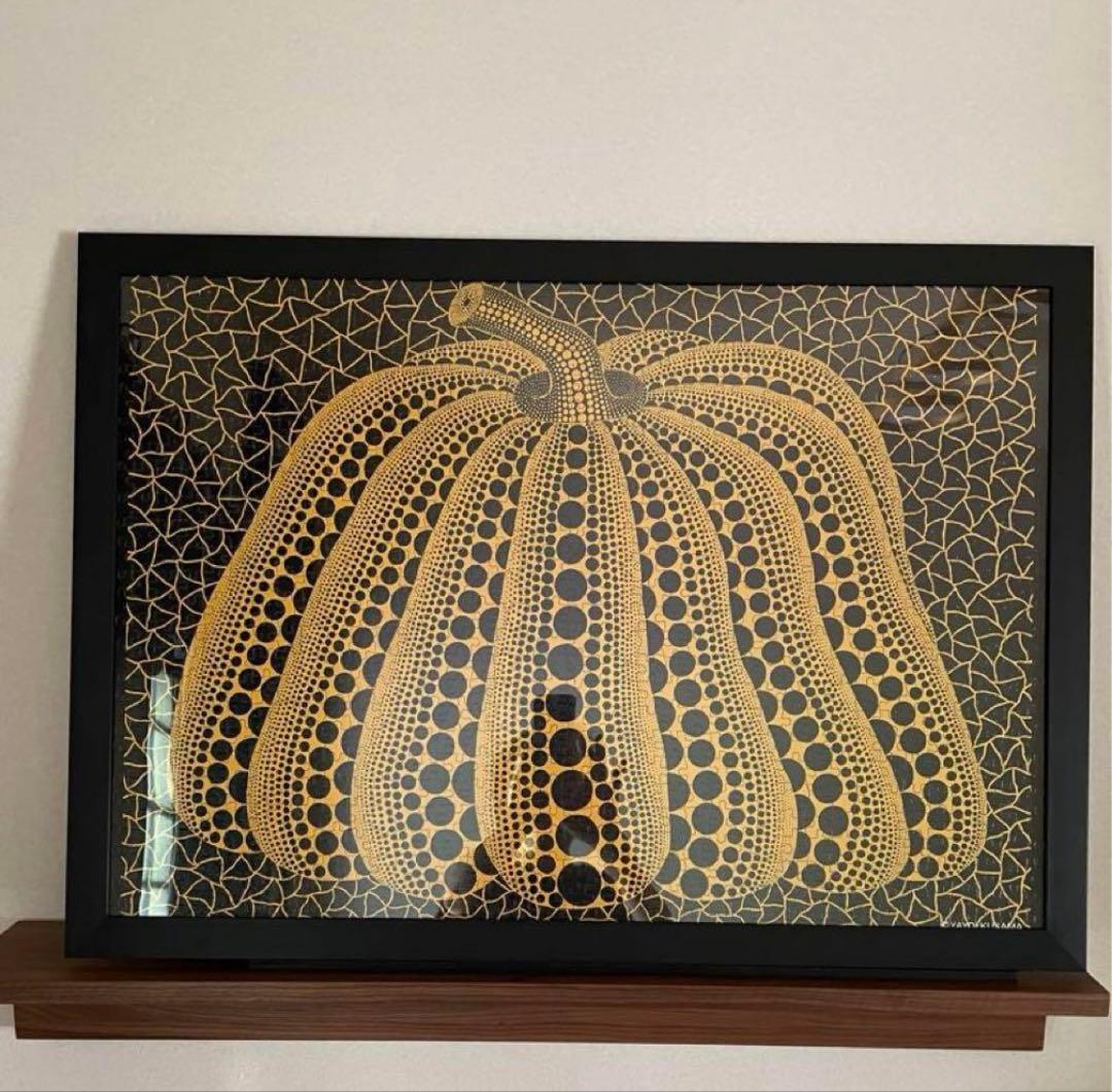 草間彌生 1000ピースジグソーパズル かぼちゃ　フレーム付き