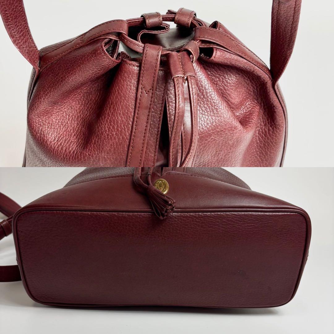 希少✨Cartier カルティエ 巾着 ショルダーバッグ マストライン 斜め掛け