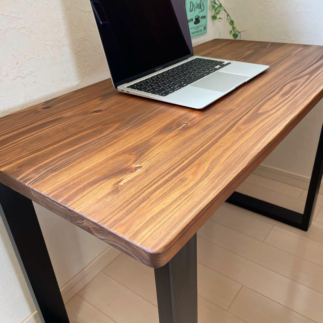 天然木 無垢テーブル 90×45cm 高さ70cm パソコンデスク 勉強机