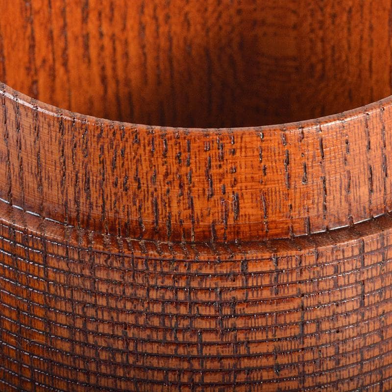 茶道具　桐峰造　欅　茶入　共箱　V　6596