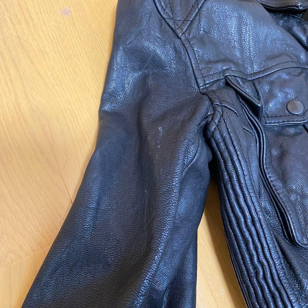 JACK ROSE 黒レザージャケット シングルライダースジャケット　サイズ4