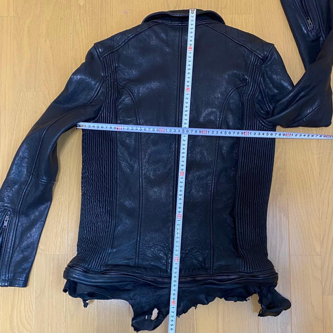 JACK ROSE 黒レザージャケット シングルライダースジャケット　サイズ4