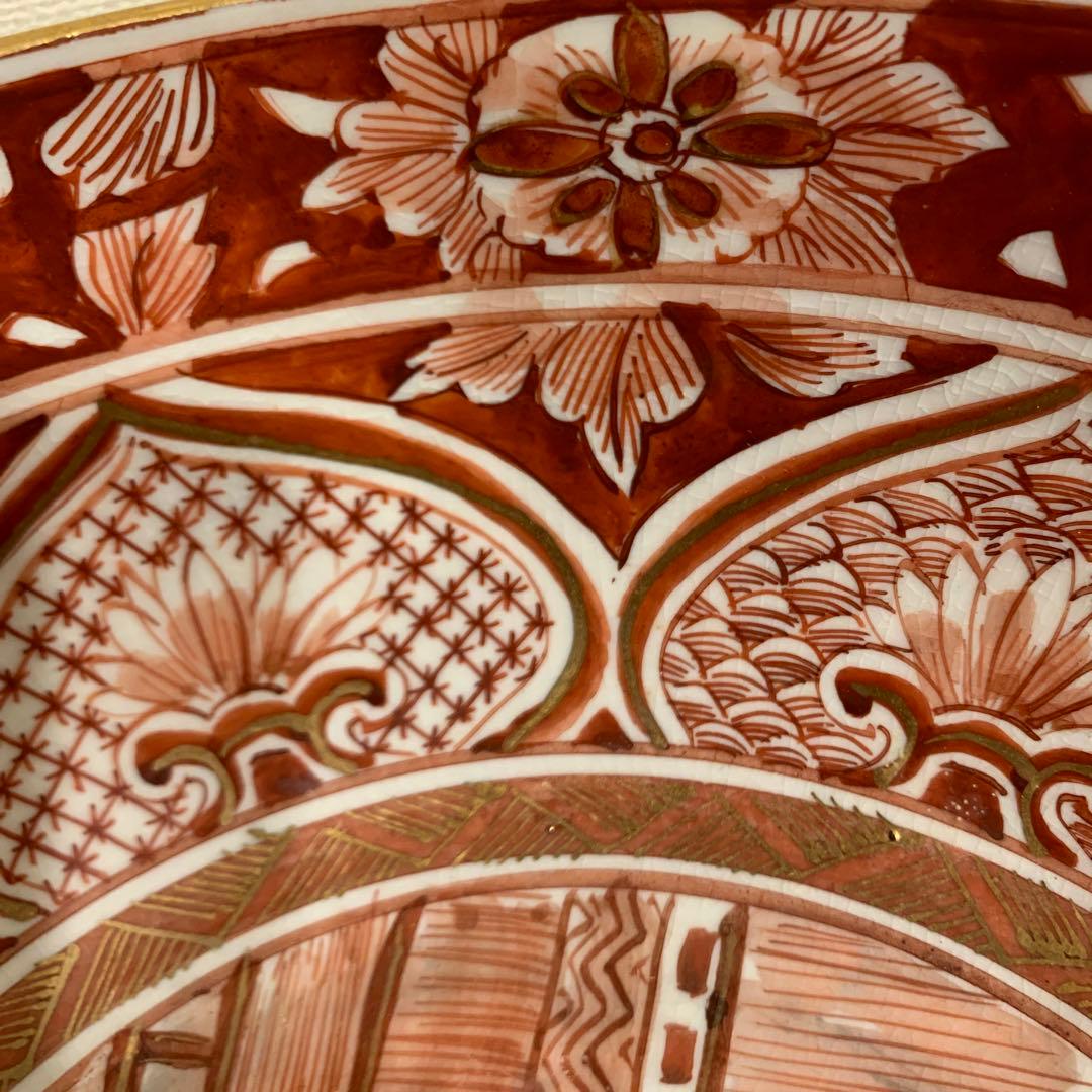 アンティーク　鉢 角福　鳳凰絵付け繊細 39