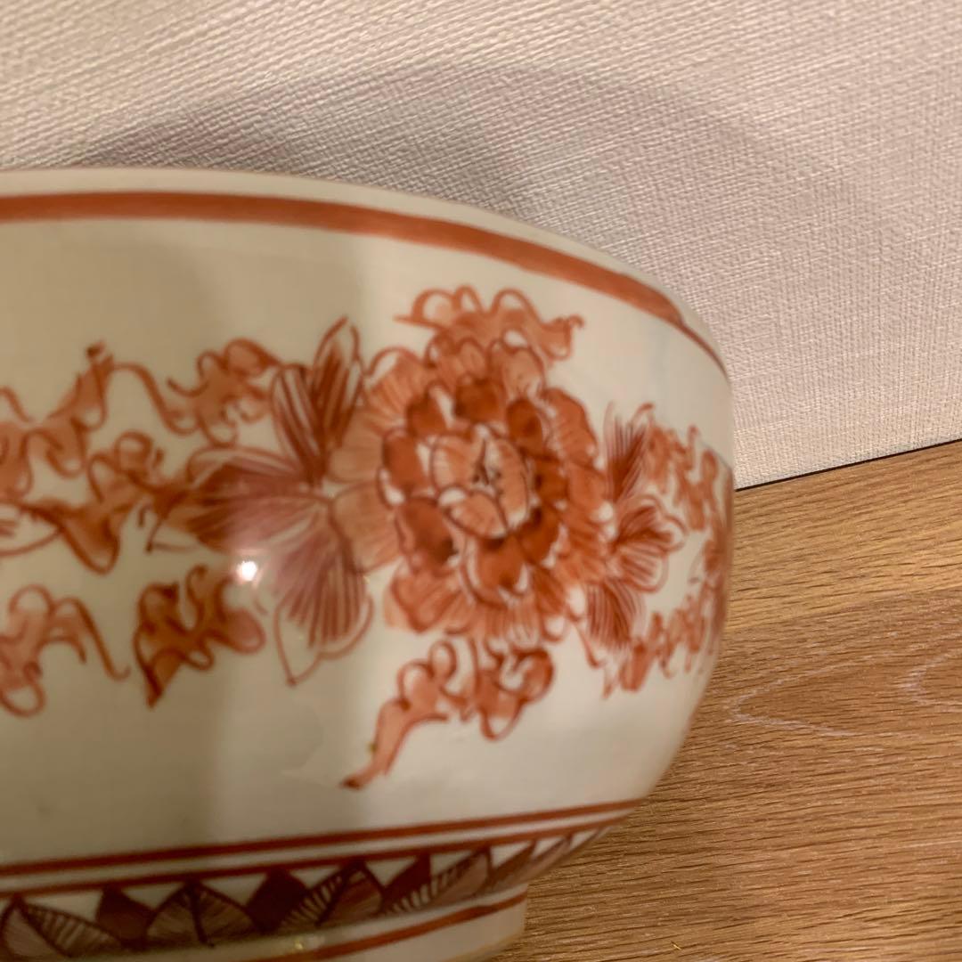 アンティーク　鉢 角福　鳳凰絵付け繊細 39