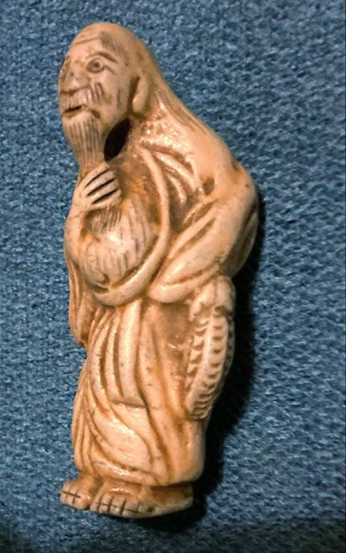 超希少品‼︎ 江戸レトロ　昭和レトロ　置物　仙人根付　縁起物　骨董品