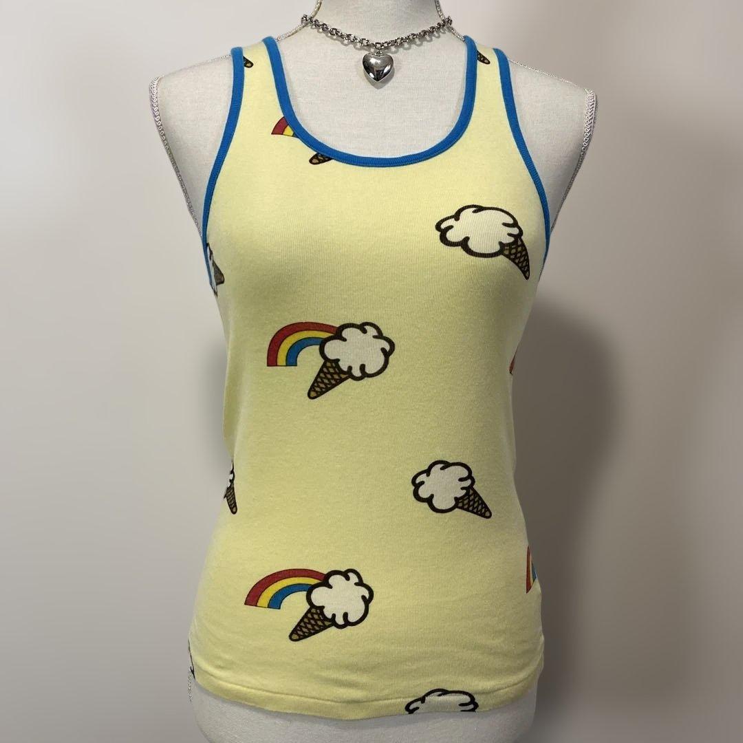 ヒステリックグラマー　初期タグ　レア　アイス柄 タンクトップ　Y2K