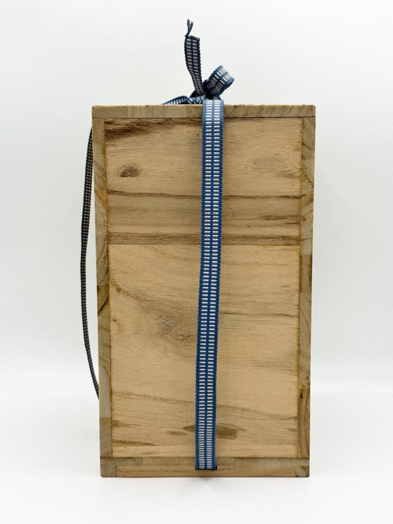 【人間国宝 三代徳田八十吉】花入 青釉壺 九谷焼 共箱・布・栞付き 正彦作 美品