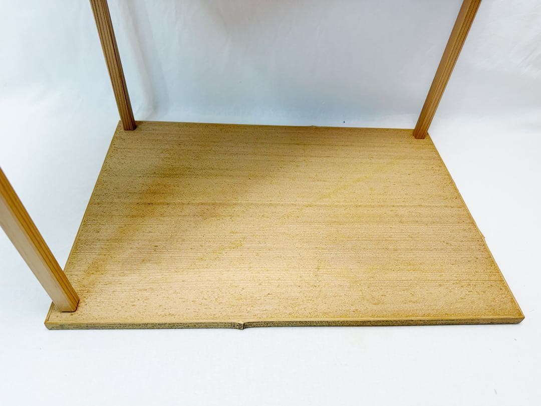 ほぼ未使用 茶道具 山里棚 竹張砂摺 利休好写し 組立式 炉・風炉兼用 元箱