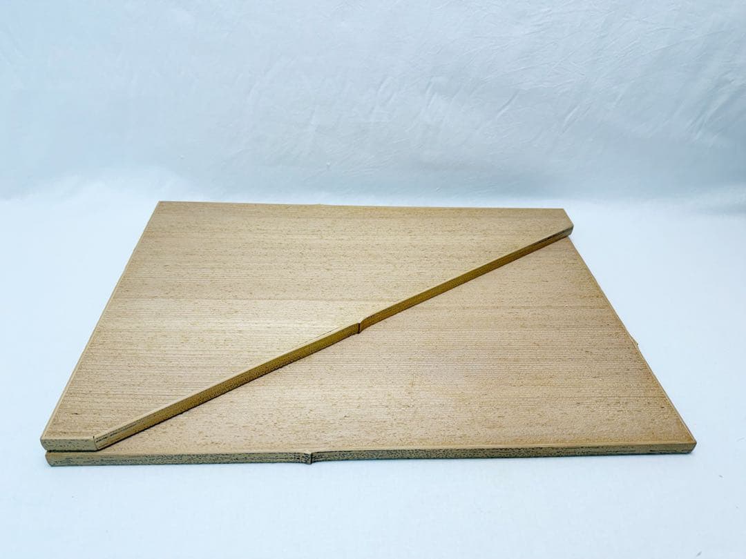 ほぼ未使用 茶道具 山里棚 竹張砂摺 利休好写し 組立式 炉・風炉兼用 元箱