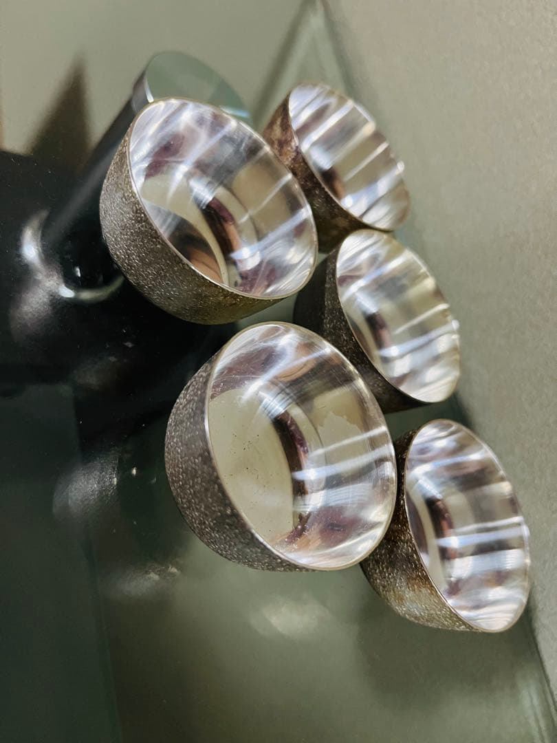 純銀製 お猪口5客