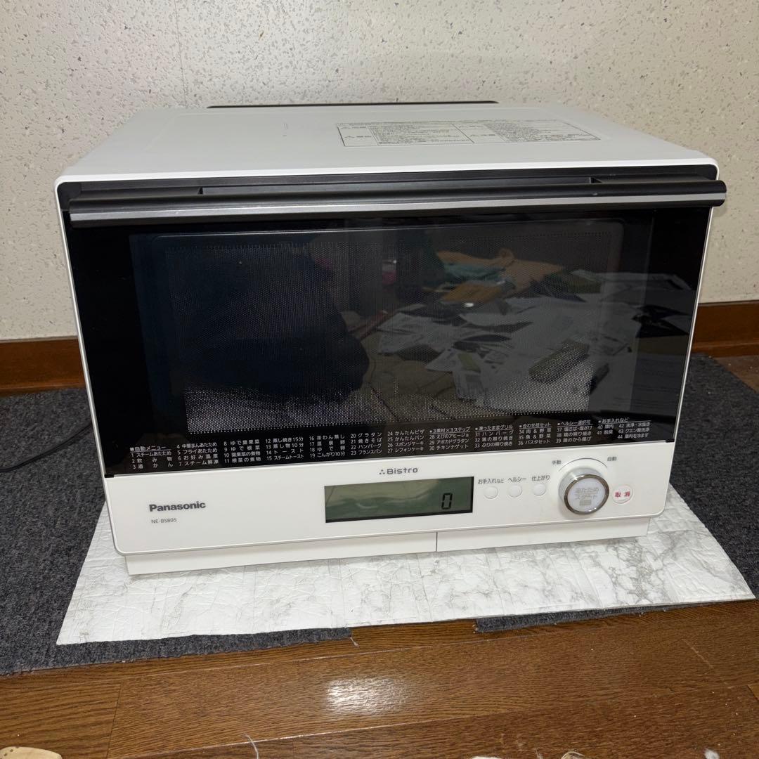 ジャンク品　2018年製パナソニックスチームオーブンレンジ　NE-BS805-W