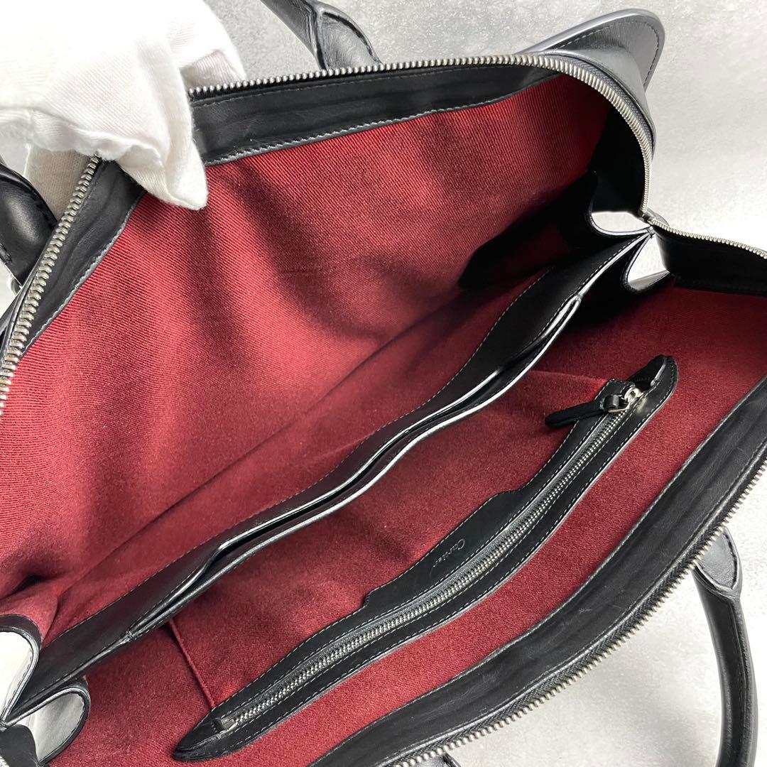 入手困難✨ カルティエ Cartier ビジネスバッグ レザー ロゴ ブラック