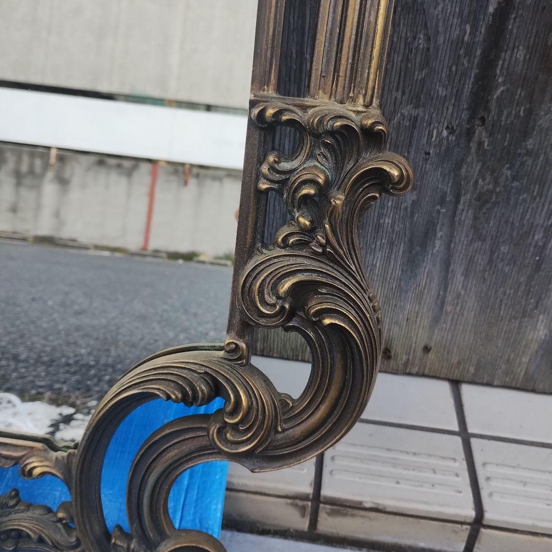 バロック様式 古い大きな鏡