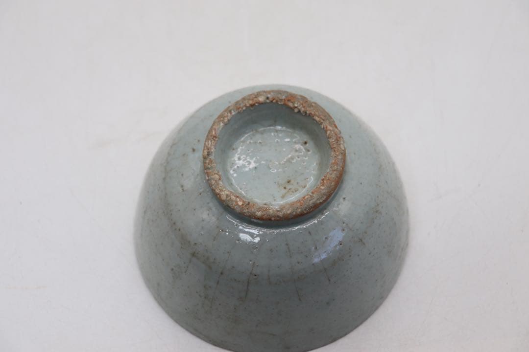 李朝　白磁茶碗　木箱付　送料込み250214