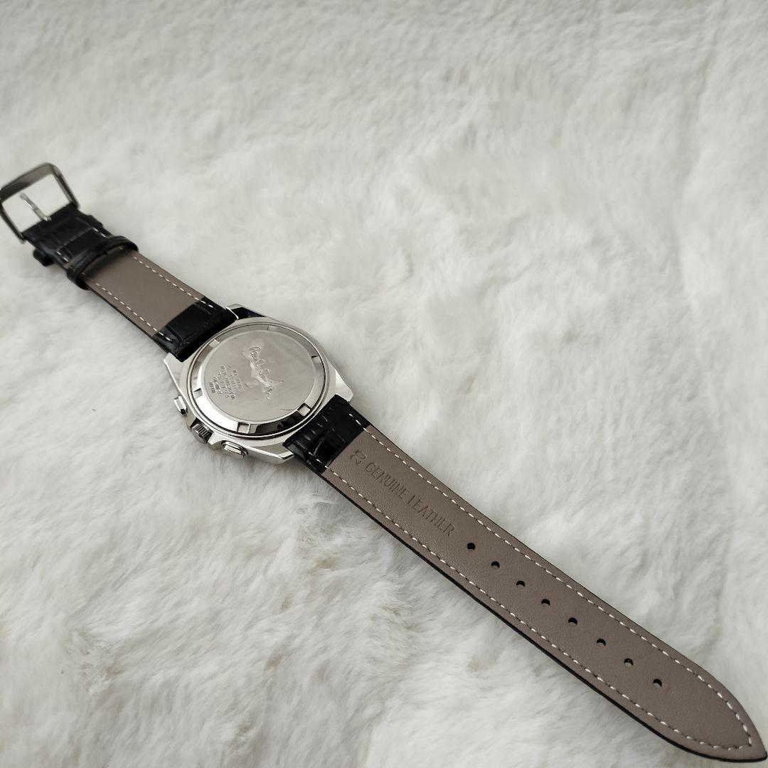 【新品ベルト交換済み!!】ポールスミス ☆ 腕時計 クロノグラフ レザーベルト