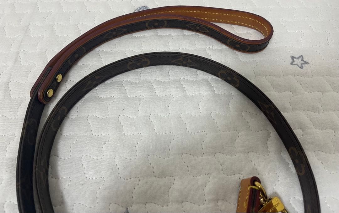 【即決価格】LOUIS VUITTON ドッグ リーシュ リード ブラウン