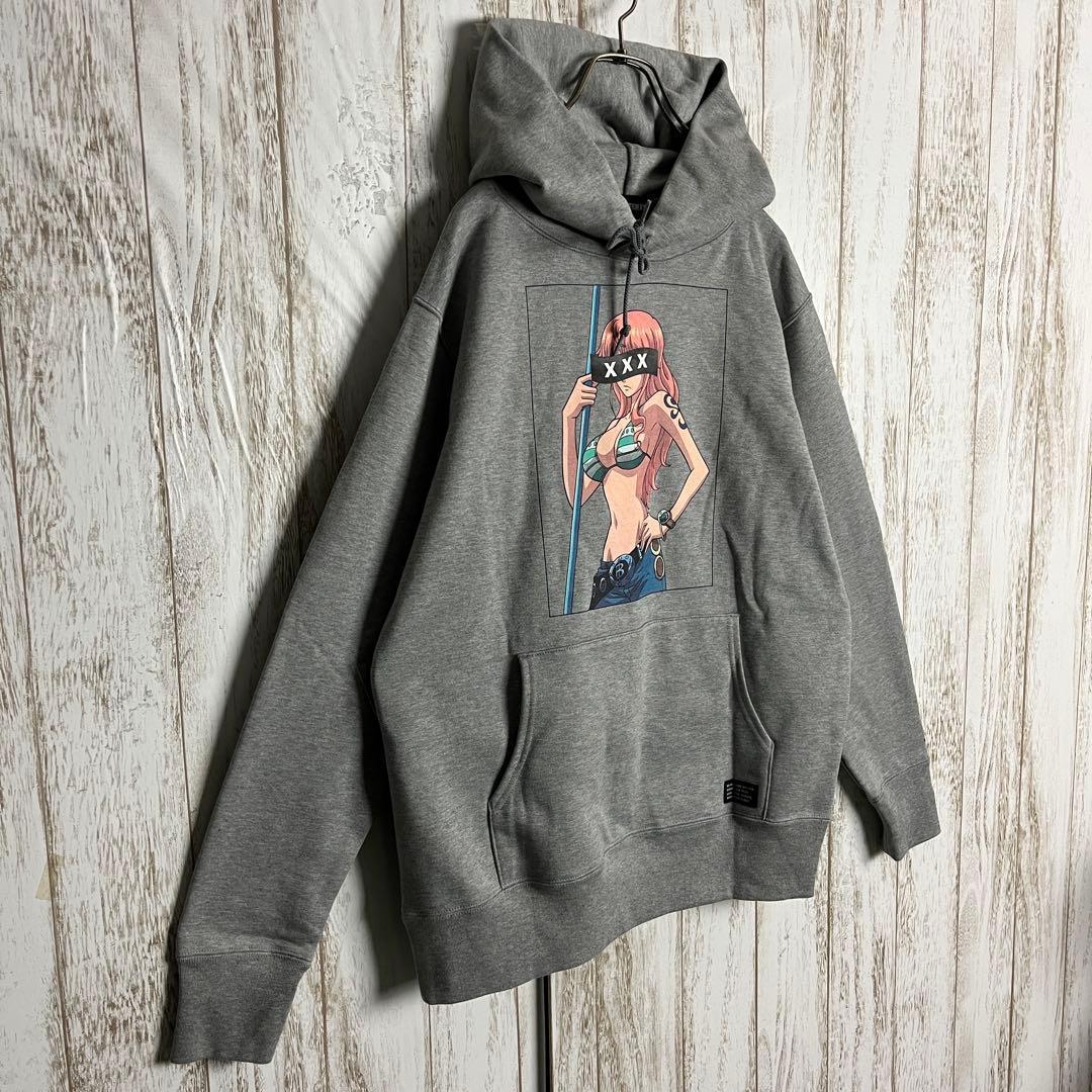 【即完売モデル】ゴッドセレクション☆ワンピース ナミ両面プリントパーカー 希少