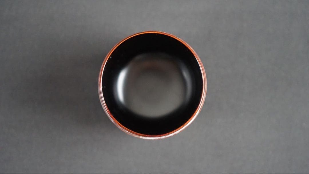 和田瑾斎 独楽塗 中棗 共箱 茶道具 本物保証