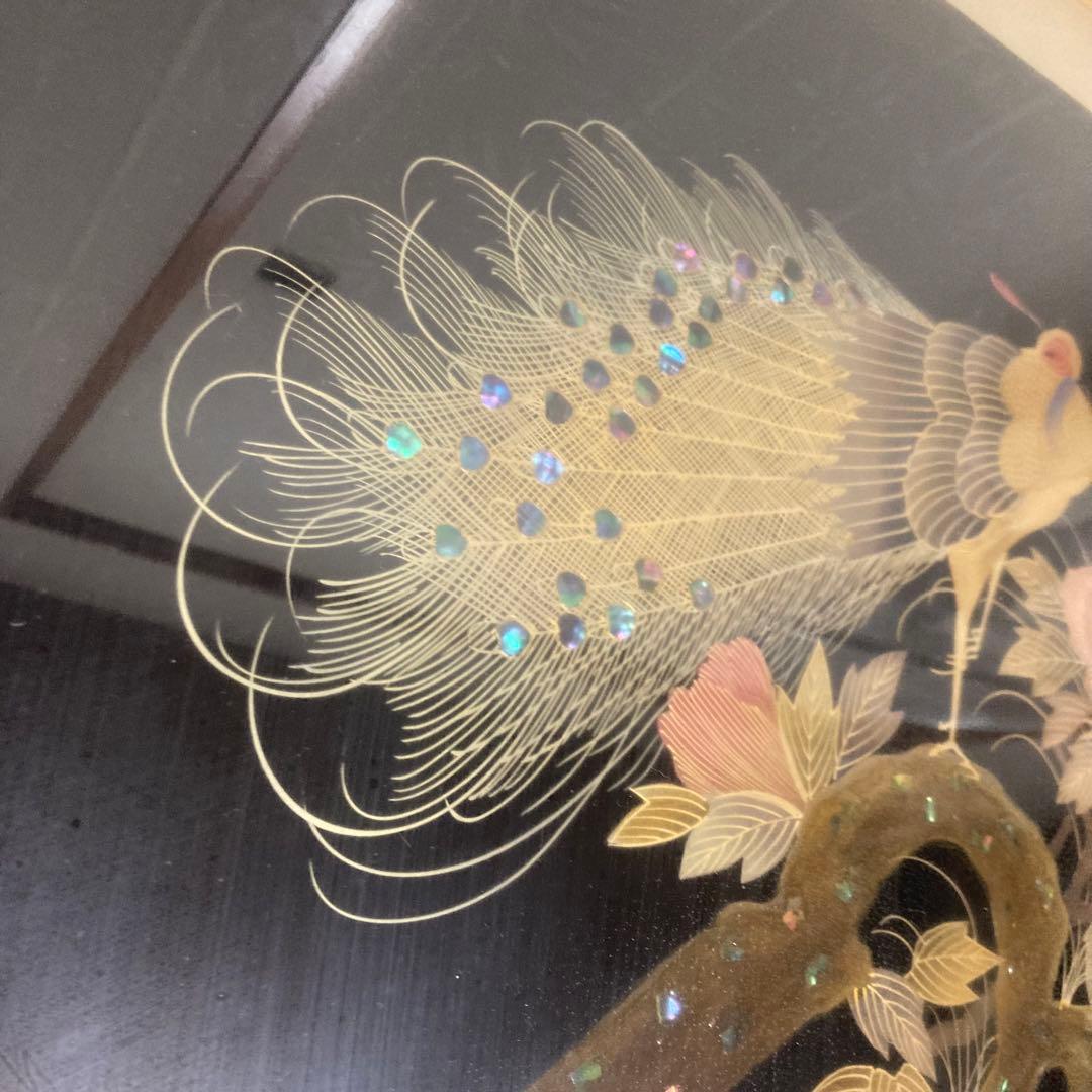 【商品】螺鈿工芸美術品 孔雀 日本芸術骨董品古美術