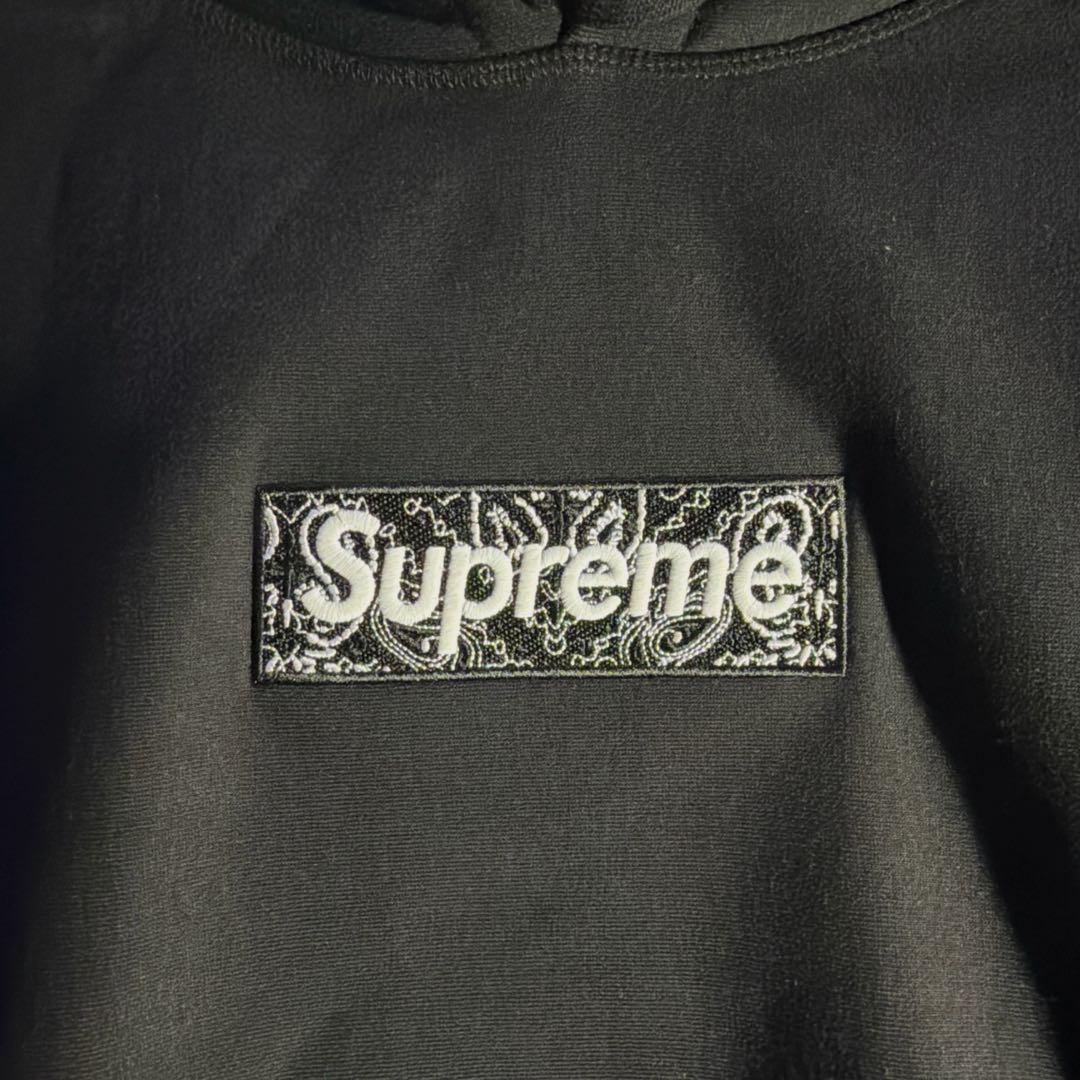 トップス Supreme Bandana Box Logo Hooded M