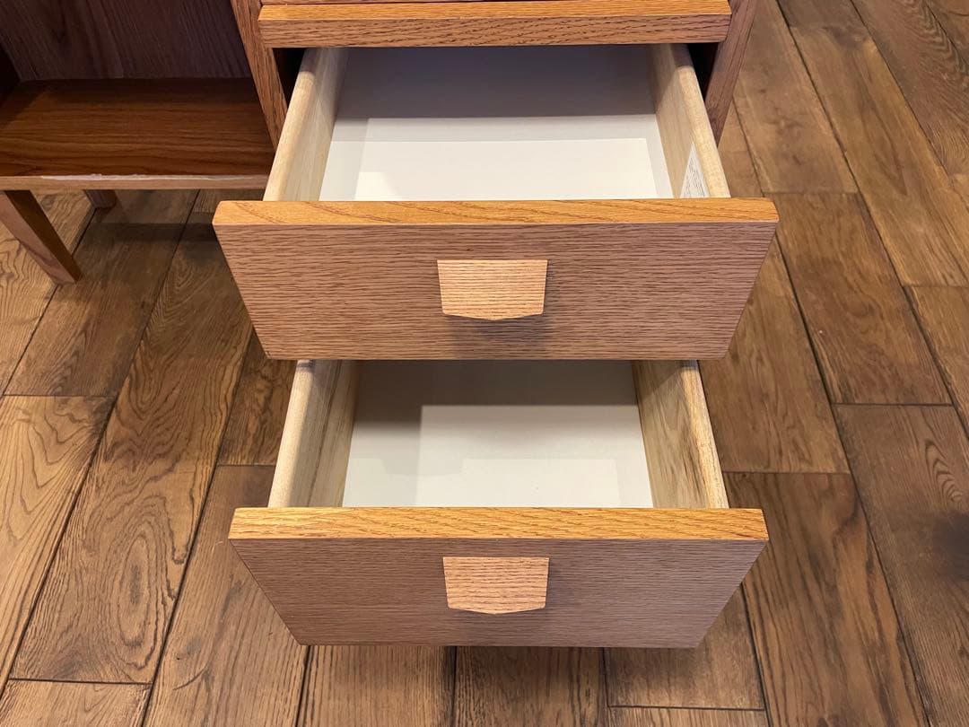 【訳あり】unico / ウニコ　 デスク　勉強机　北欧　引き出し付き