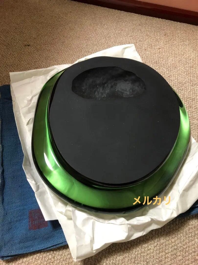 硝硯　益田芳徳氏作　桐箱入