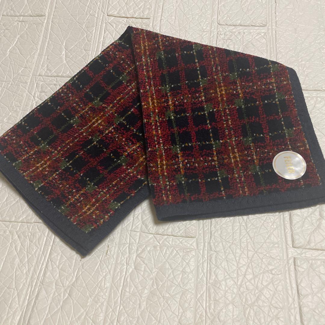 [お休み前価格]フェイラー　タータンムードゲストタオル