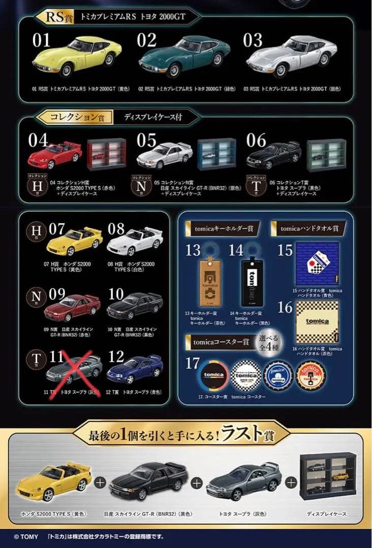 トミカくじ　セミコンプリート　合計21点　おまけつき