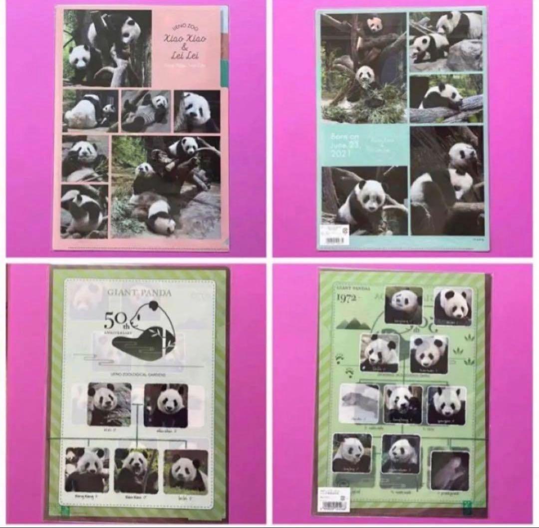 恩賜上野動物園＊シャオシャオ＆レイレイ クリアファイルとポストカードのセット