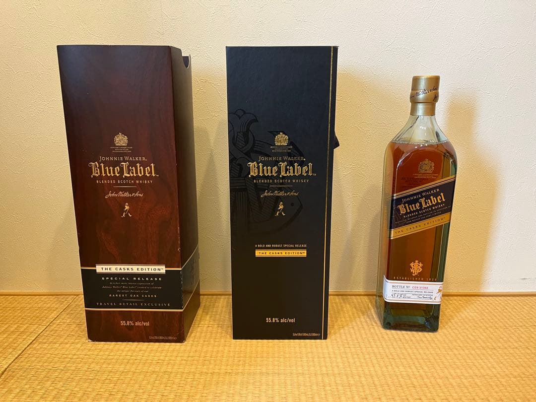 ジョニーウォーカー Blue Label カスクエディション箱付き　55.8%