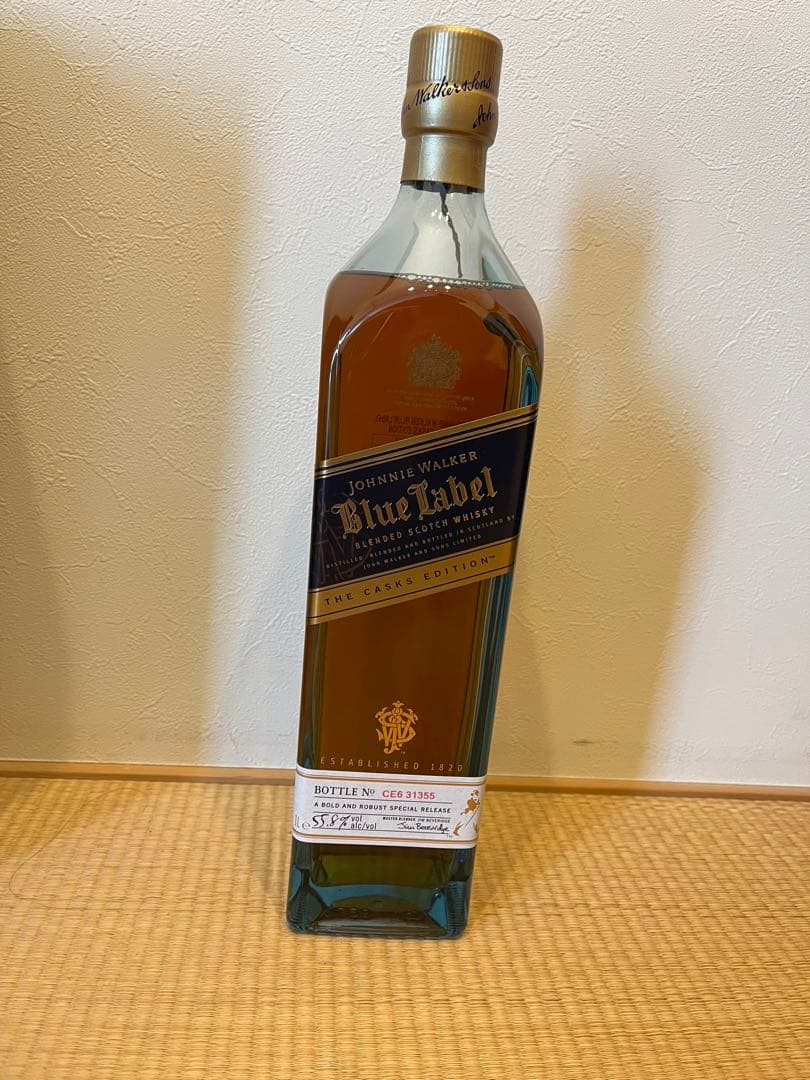 ジョニーウォーカー Blue Label カスクエディション箱付き　55.8%