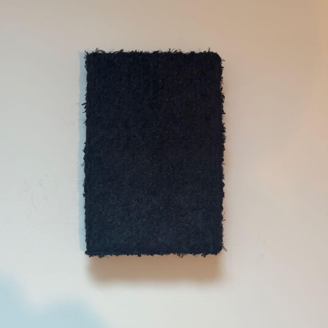 バインダーカバー　ブラック　ボア　A6 韓国　貯金