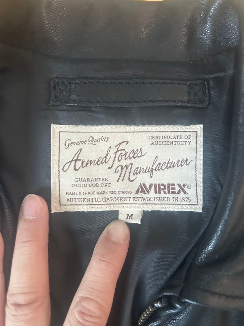 AVIREX レザージャケット ブルーエンジェルス サイズM