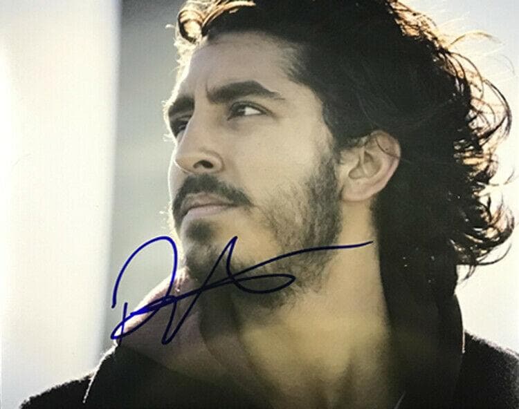 直筆サイン入り写真 デーヴ・パテール 俳優 イギリス/フレーム別/SA鑑定済