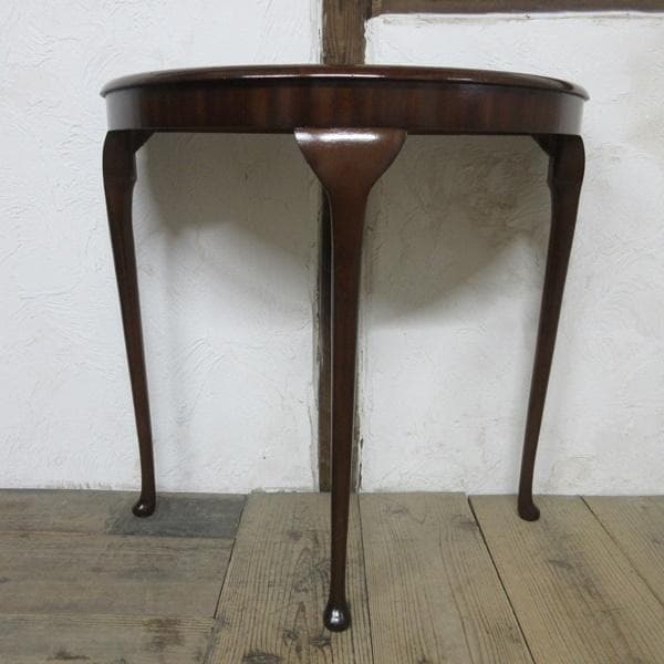 イギリス アンティーク 家具 コンソールテーブル ハーフムーン 英国 6641c