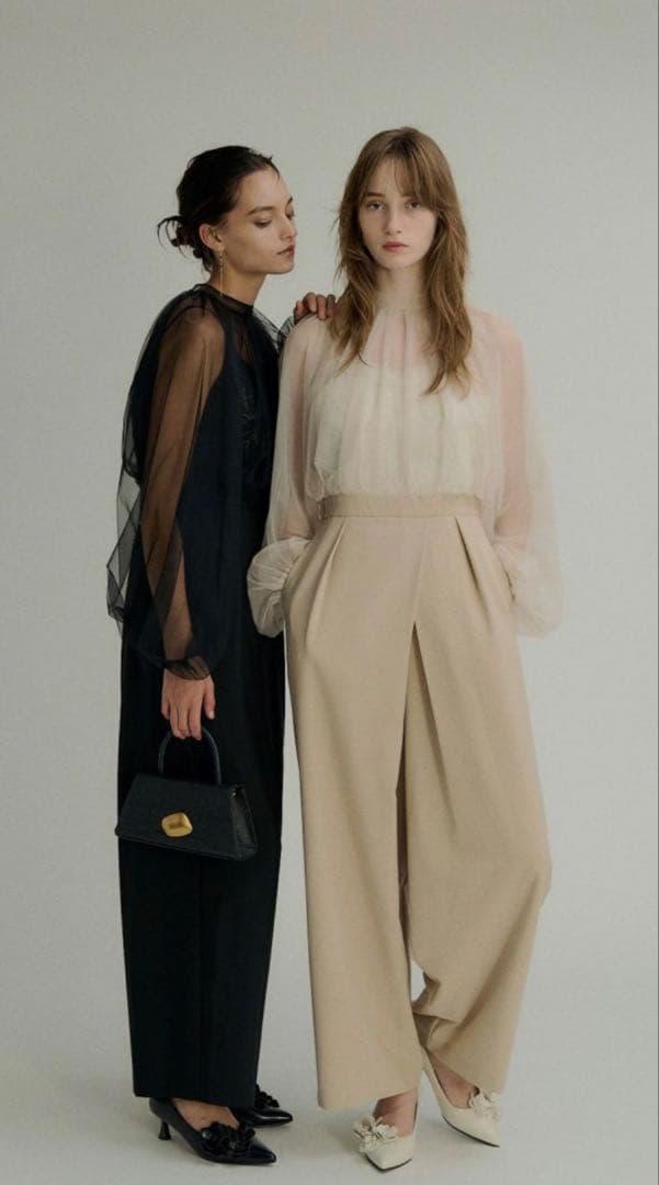 ★新品★リルアー　Lace layered rap pants dress