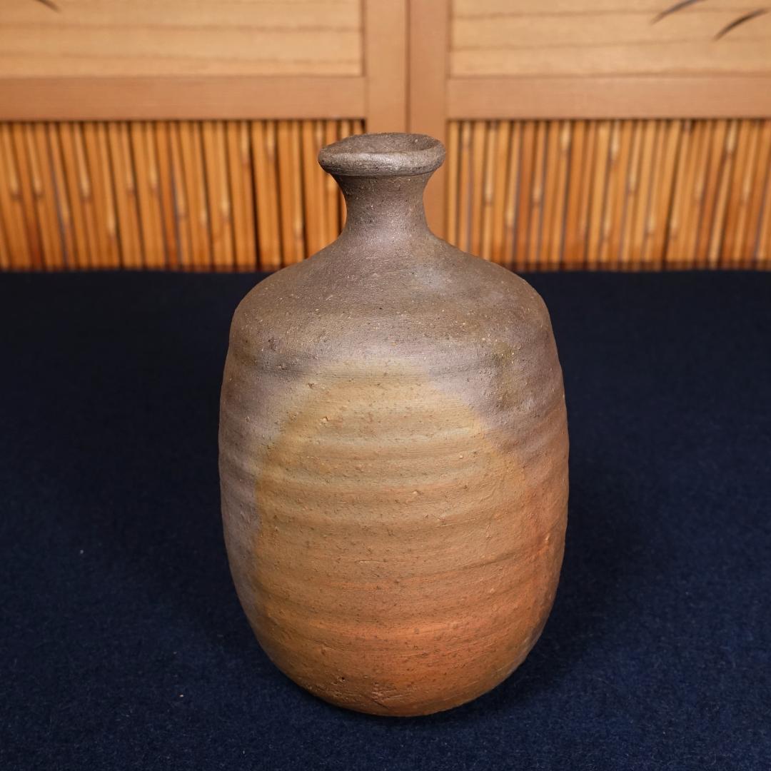 人間国宝 金重陶陽 三男 金重晃介 備前徳利 共箱