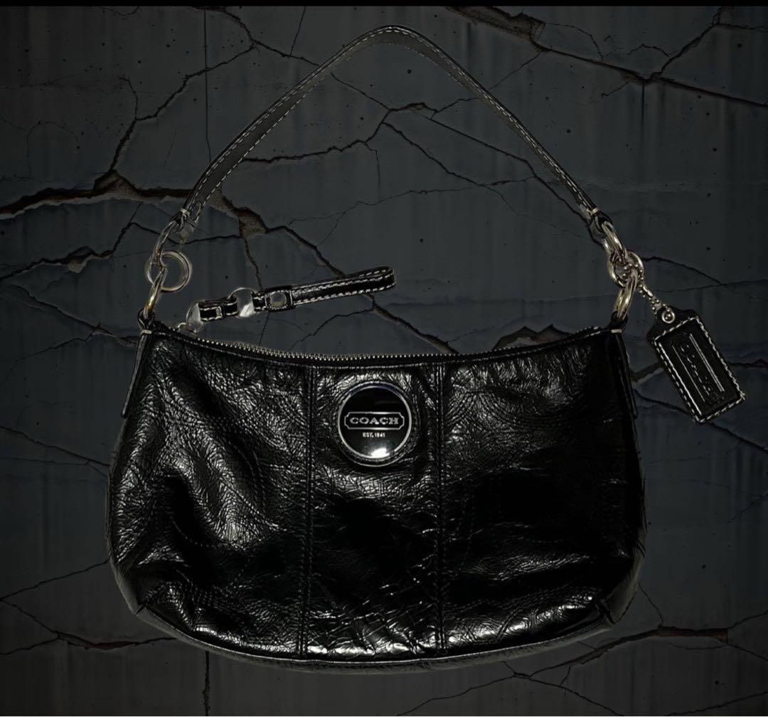 そ*ち様 00s archive coach enamel hand bag y