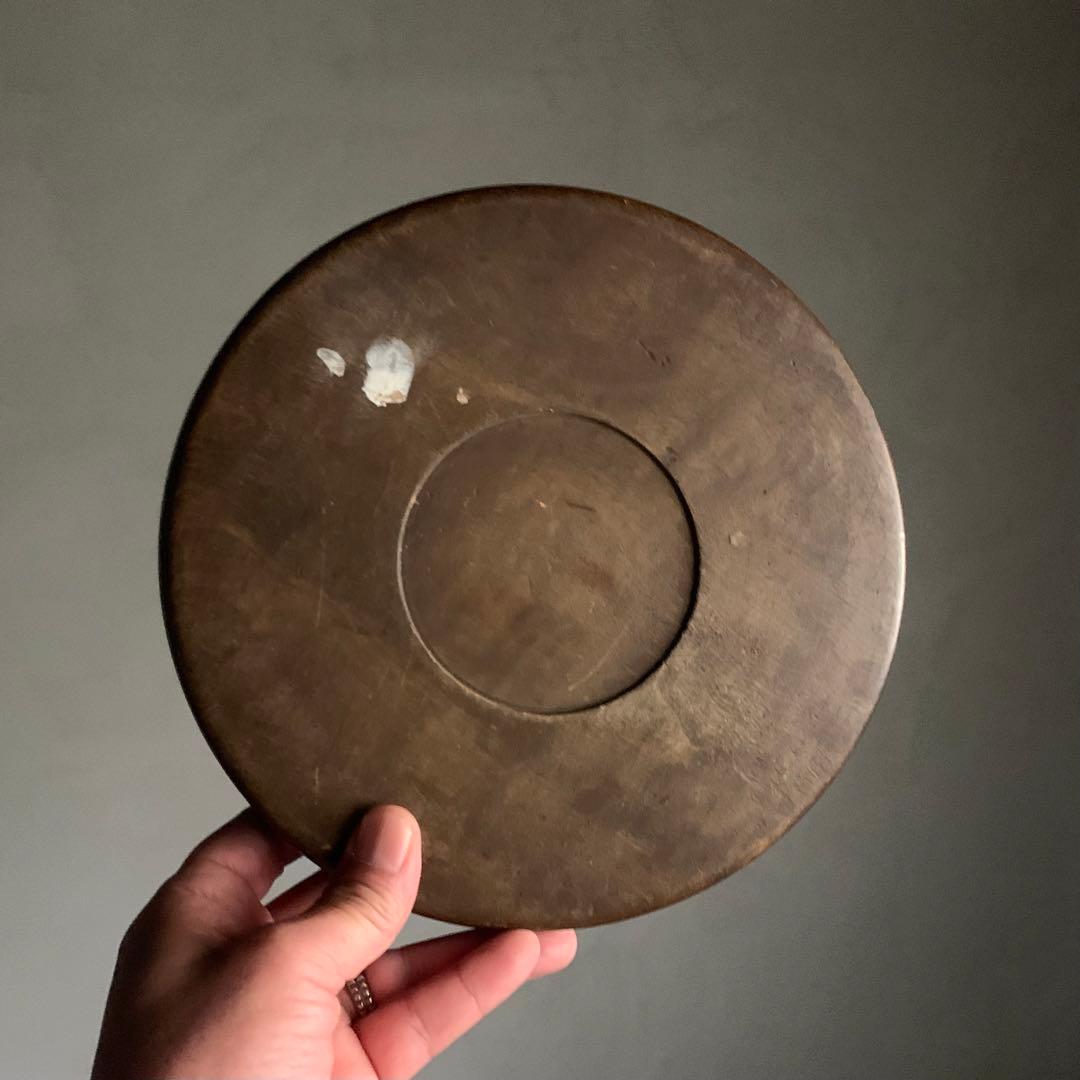 佳き姿の くりぬき盆 小ぶり 古道具 アンティーク