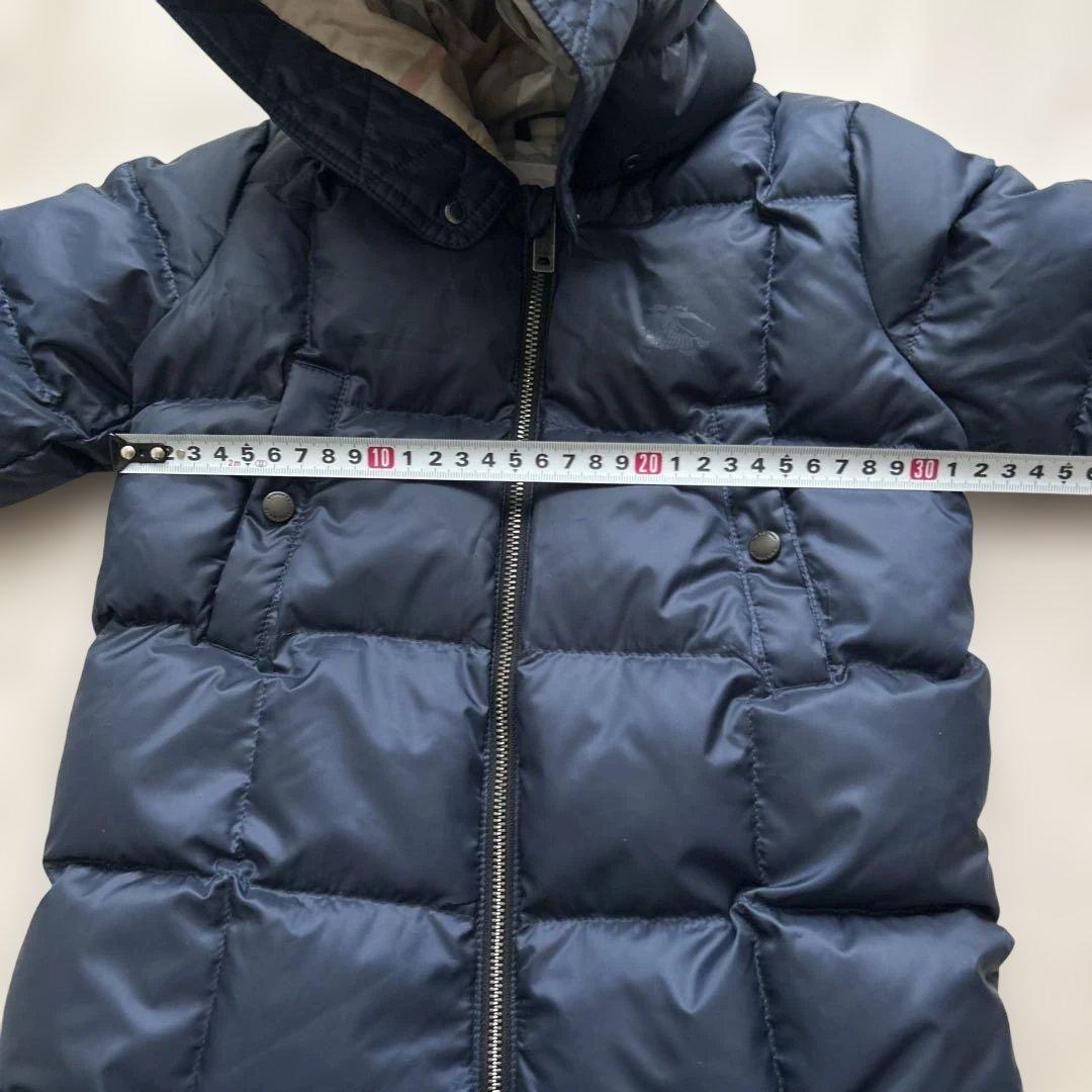 バーバリー　ジャンプスーツ　ベビーアウター　70 80 ネイビー　ダウン