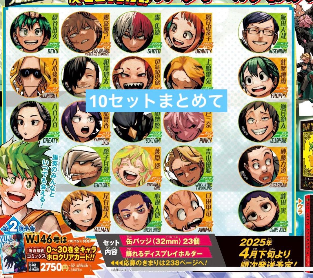 ヒロアカ　全サ　10セットまとめて