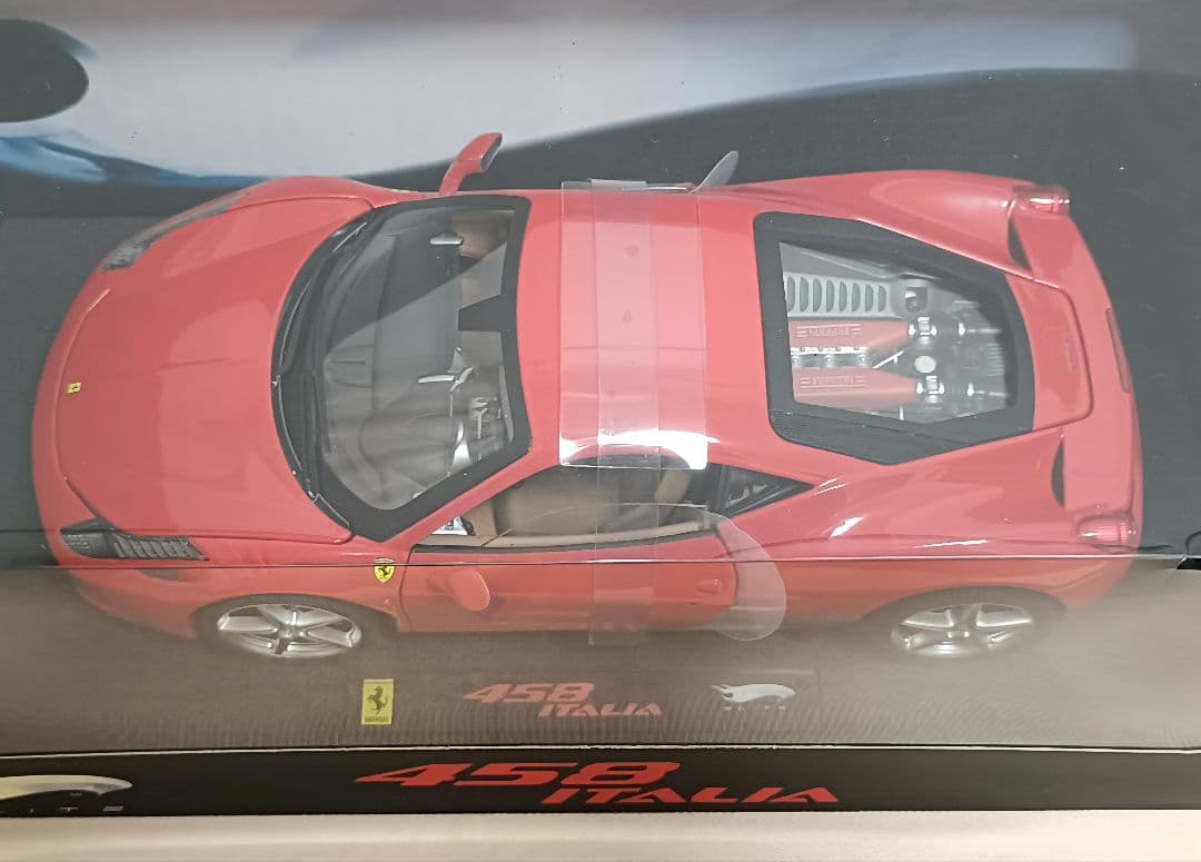 ホットウィール ELITE 【フェラーリ F458 RED】 1/18モデル。