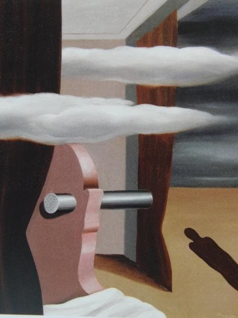 ルネ・マグリット、砂漠の発射台、希少な画集より、新品高級額