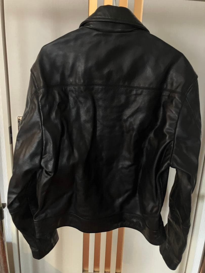 zara リアルレザー　ライダース　革ジャン　Sサイズ　ボクシーフィット