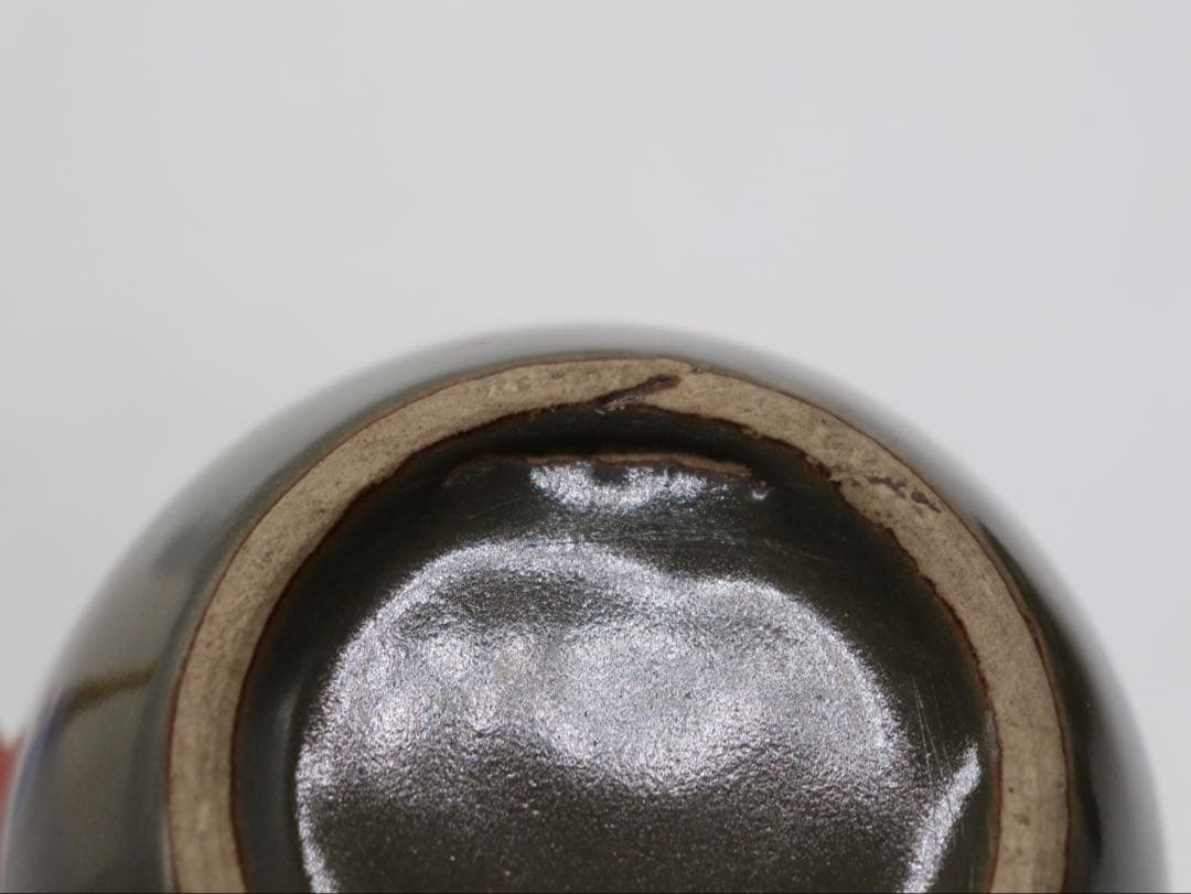 中国　そば釉小壺　送料込み250901